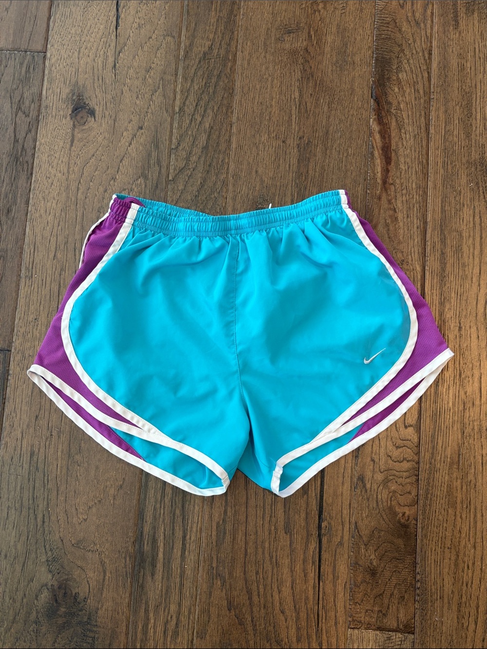 Nike Women’s Turquoise & Purple Athletic Shorts